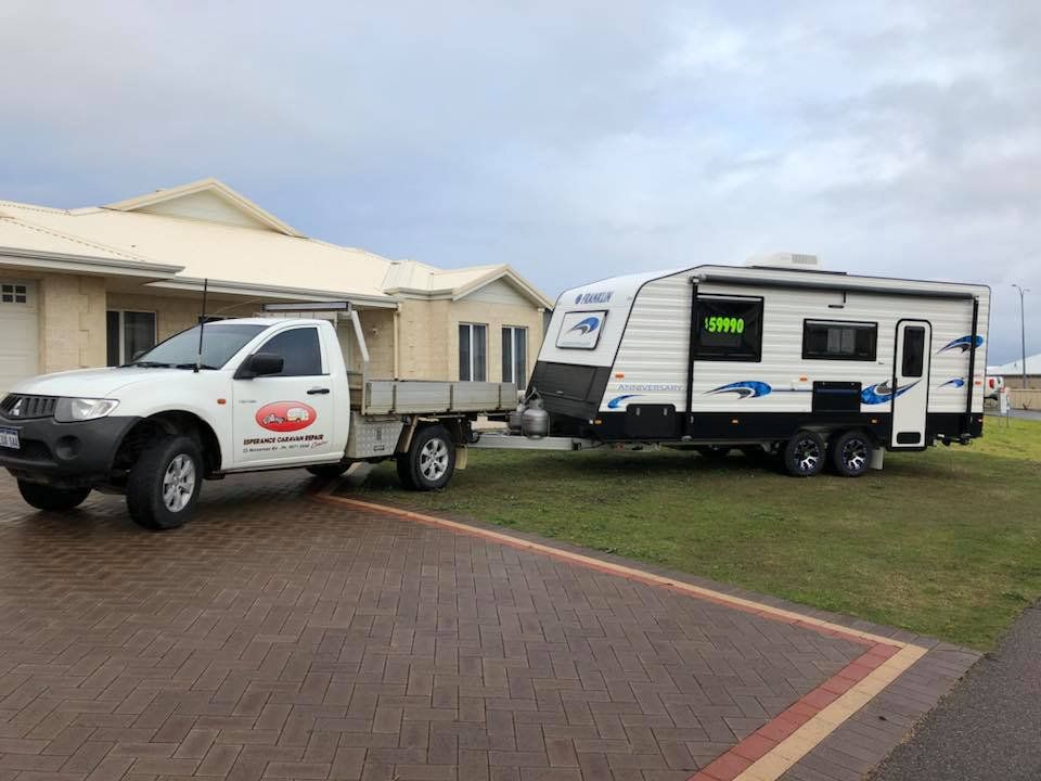 caravan outside