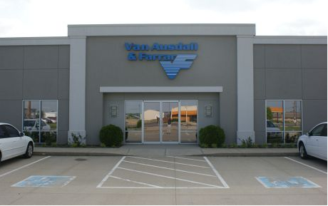 Commercial Building With Aluminum Glass Door — Evansville, IN — Sheffer Construction & Development, LLC