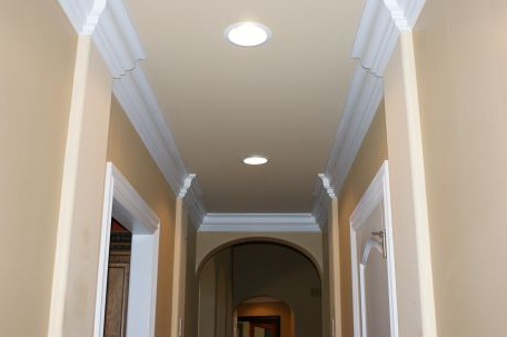 Hallway Ceiling With Lights — Evansville, IN — Sheffer Construction & Development, LLC