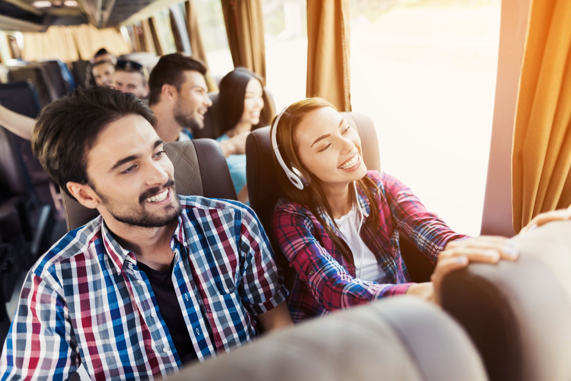 people traveling in Allens Coach