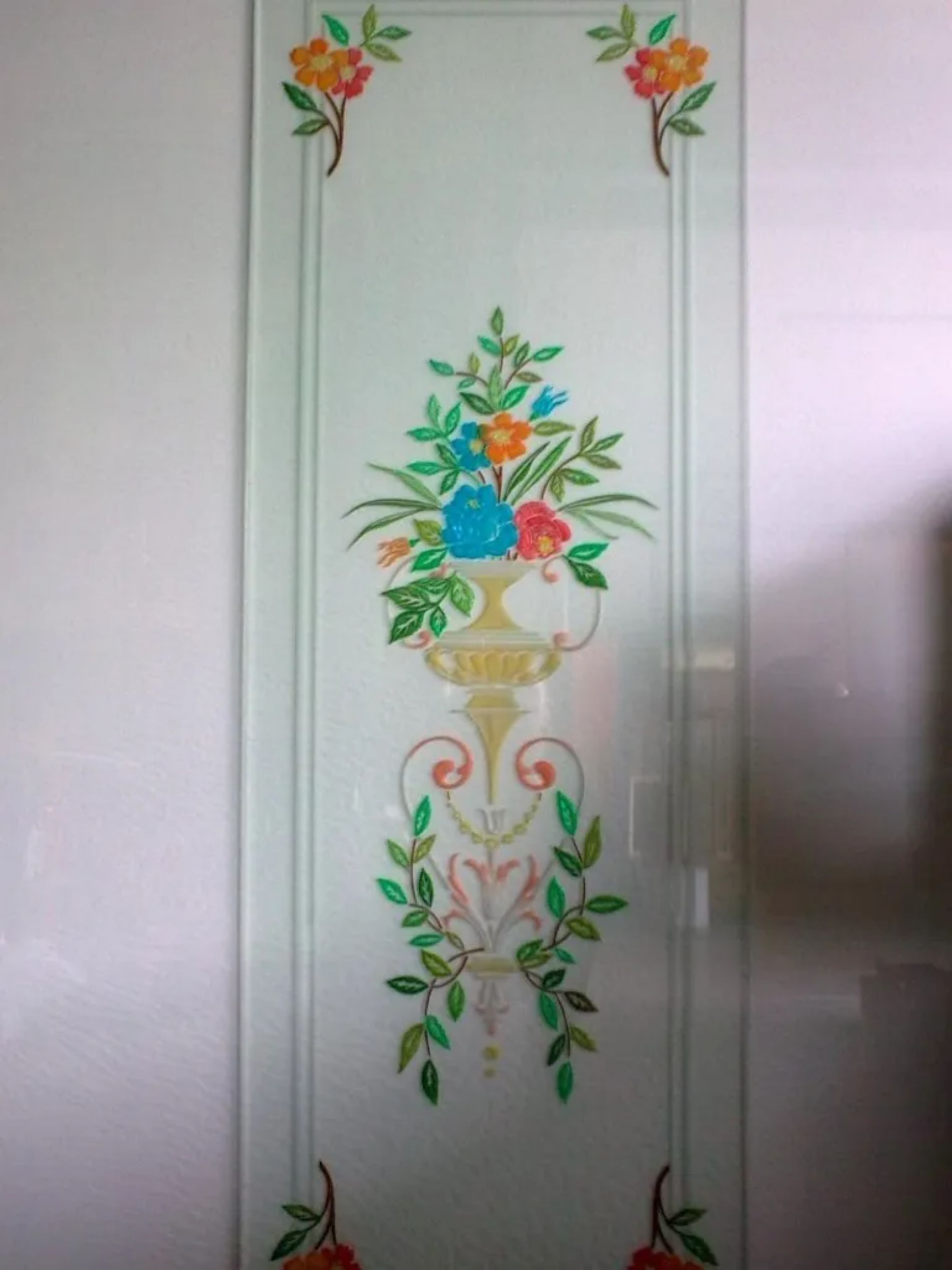vetro decorato