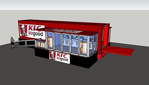 Trigger Expo Trailer KFC Fast Food Restaurant