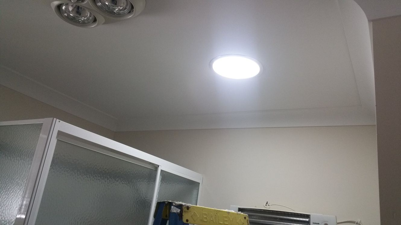Bathroom light — Skylight Installations & Repairs in Central Coast, NSW