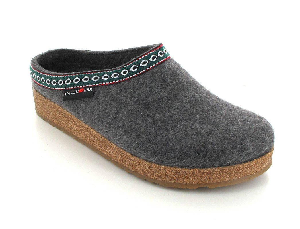 pantofola Haflinger grigia