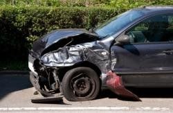 wrecked car
