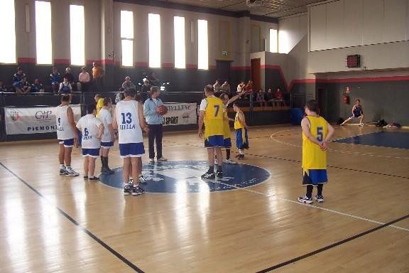 Gioco di squadra in palestra