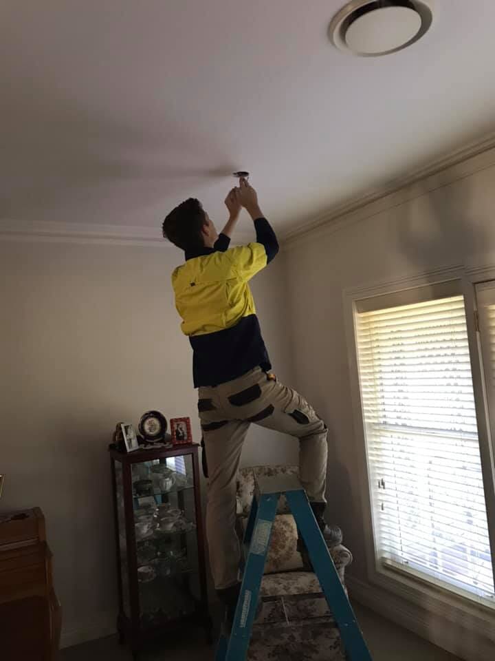Installing Lights — Electrical Services in Orange, NSW Installing Lights — Electrical Services in Orange, NSW