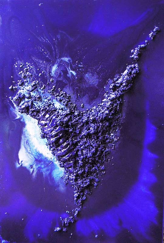 texture relief bleu