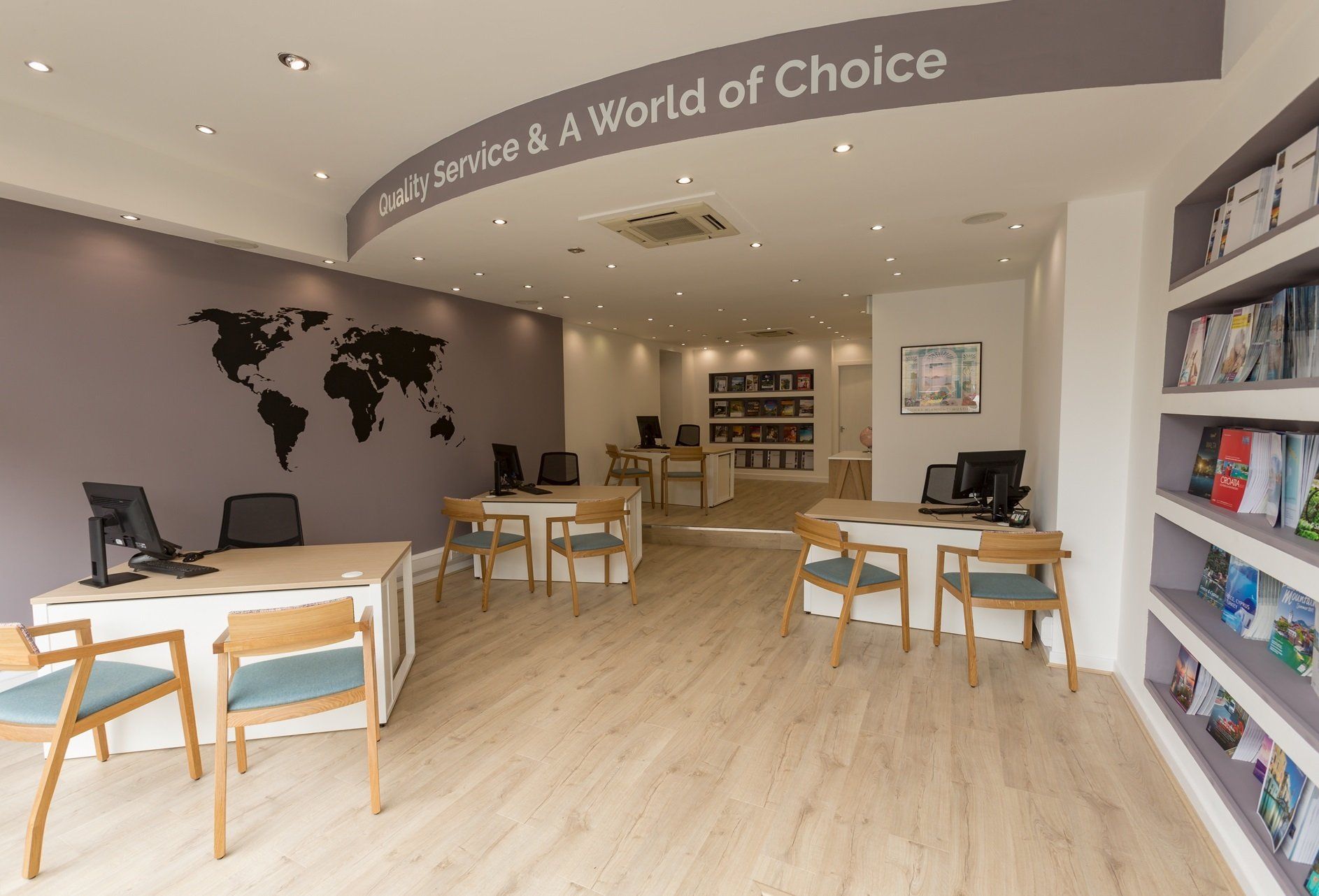 travel agent interior design