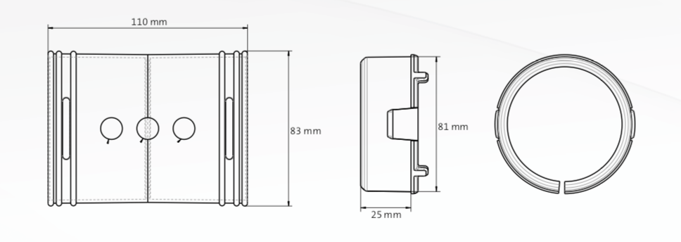 Ubbink Air Excellent 75 mm Ductwork connections