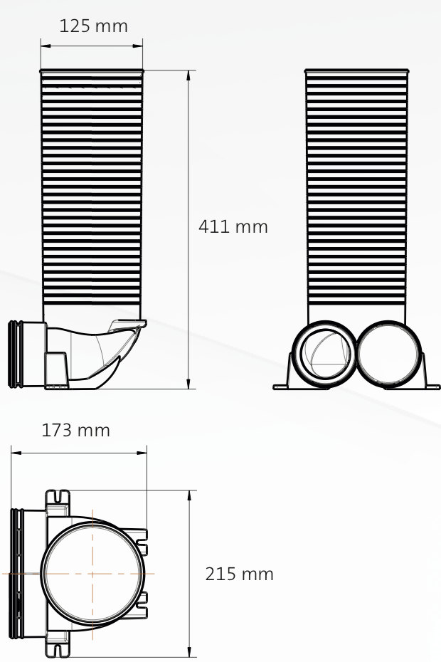 Ubbink Air Excellent 90 mm Ductwork connections