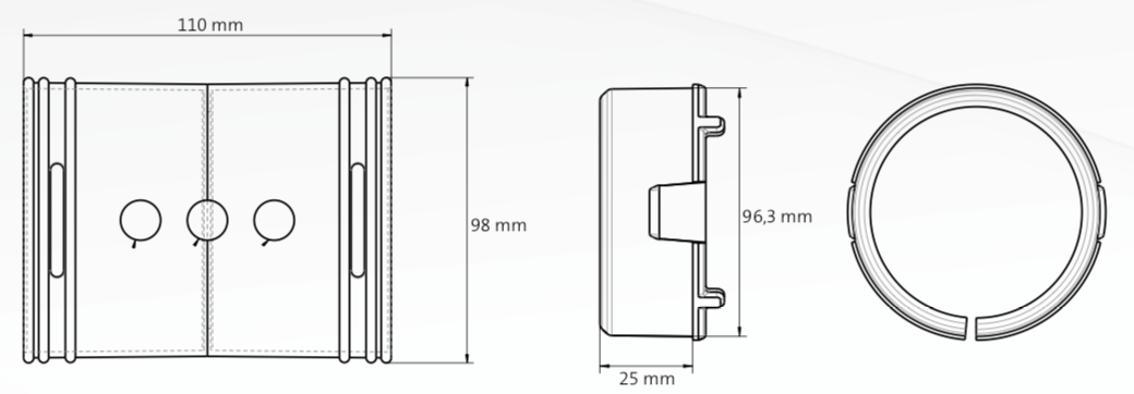 Ubbink Air Excellent 90 mm Ductwork connections