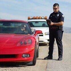 Law — Police Office Talking to a Driver in York, PA