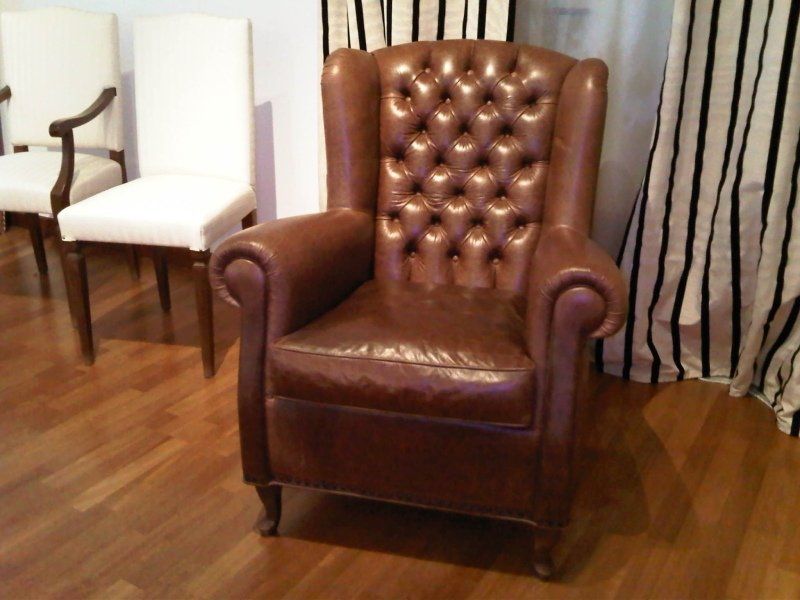 poltrona in pelle