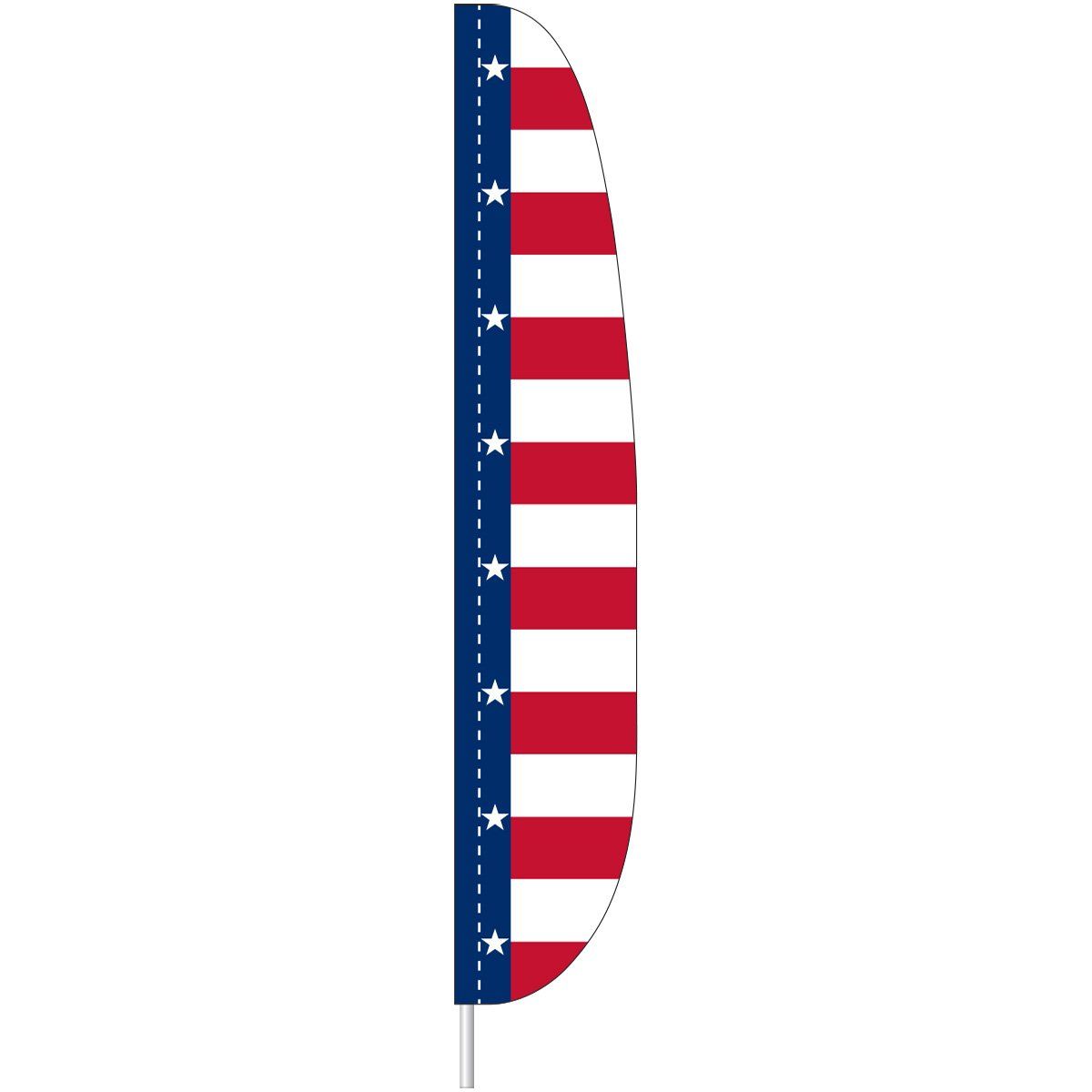 A red white and blue flag with stars on it