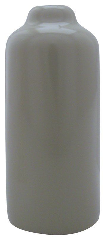 A white vase with a lid on a white background.