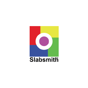 The slabsmith logo is a colorful square with a white circle in the middle.