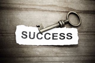 Key over the word