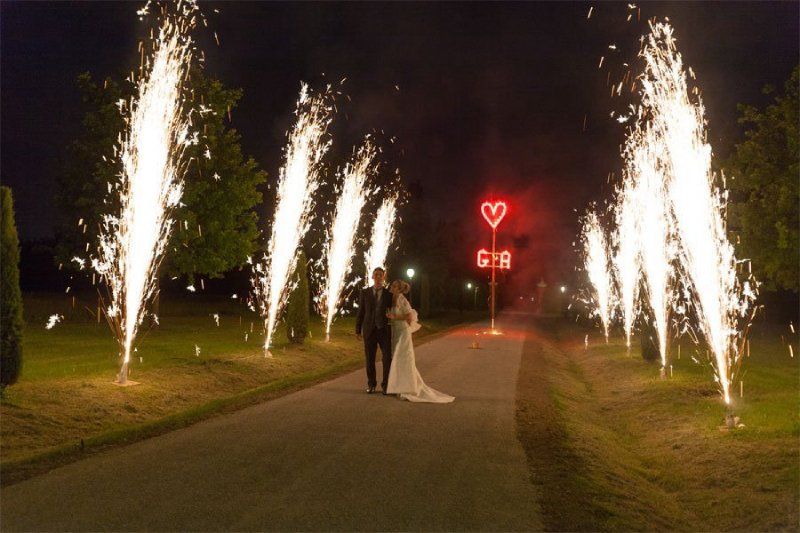 Fuochi artificiali per matrimonio