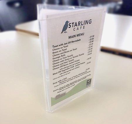 Cafe menu