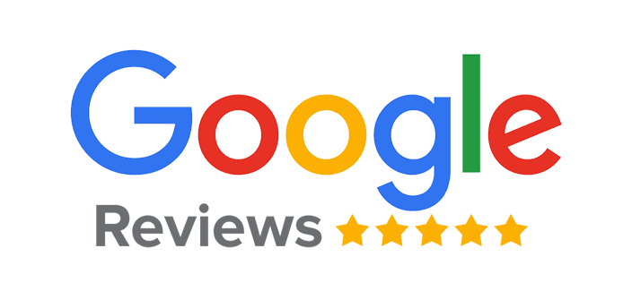The google reviews logo is shown on a white background.