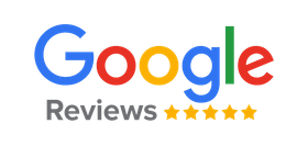 The google reviews logo is shown on a white background.