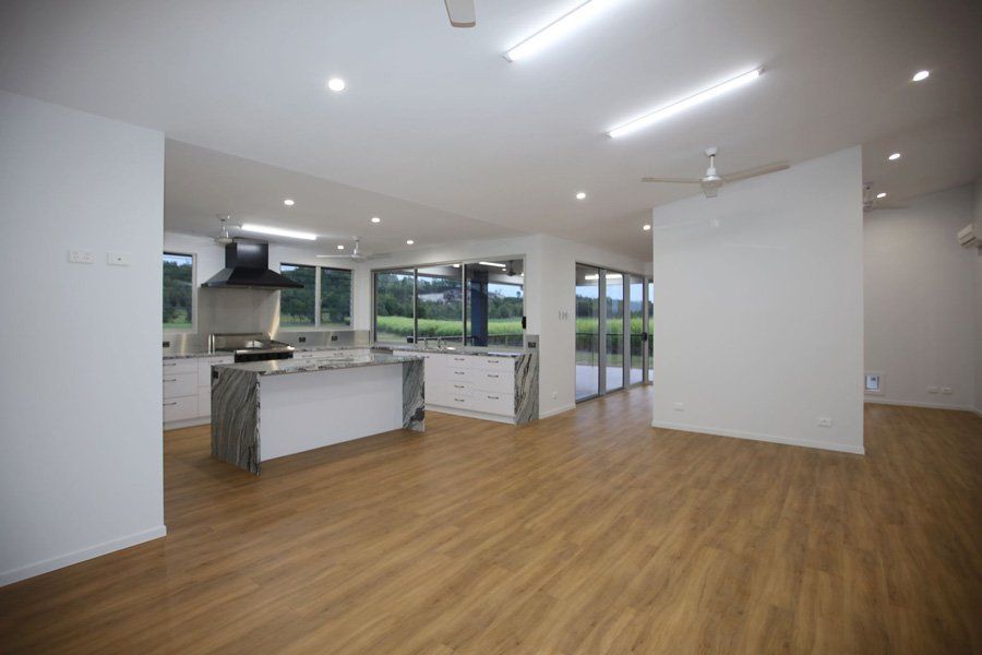 Farm House Kitchen & Living Room— Peto's Constructions In Strathdickie, QLD