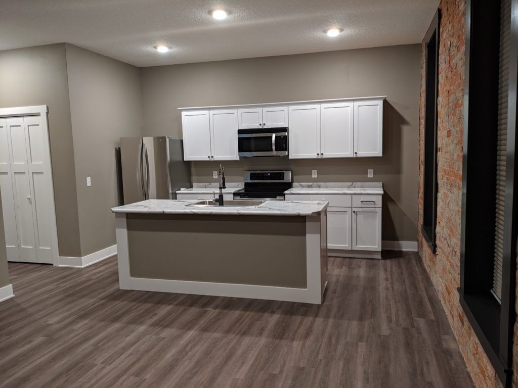 Cornerstone Building Kitchen Area — New Sharon, IA — Lake Painting
