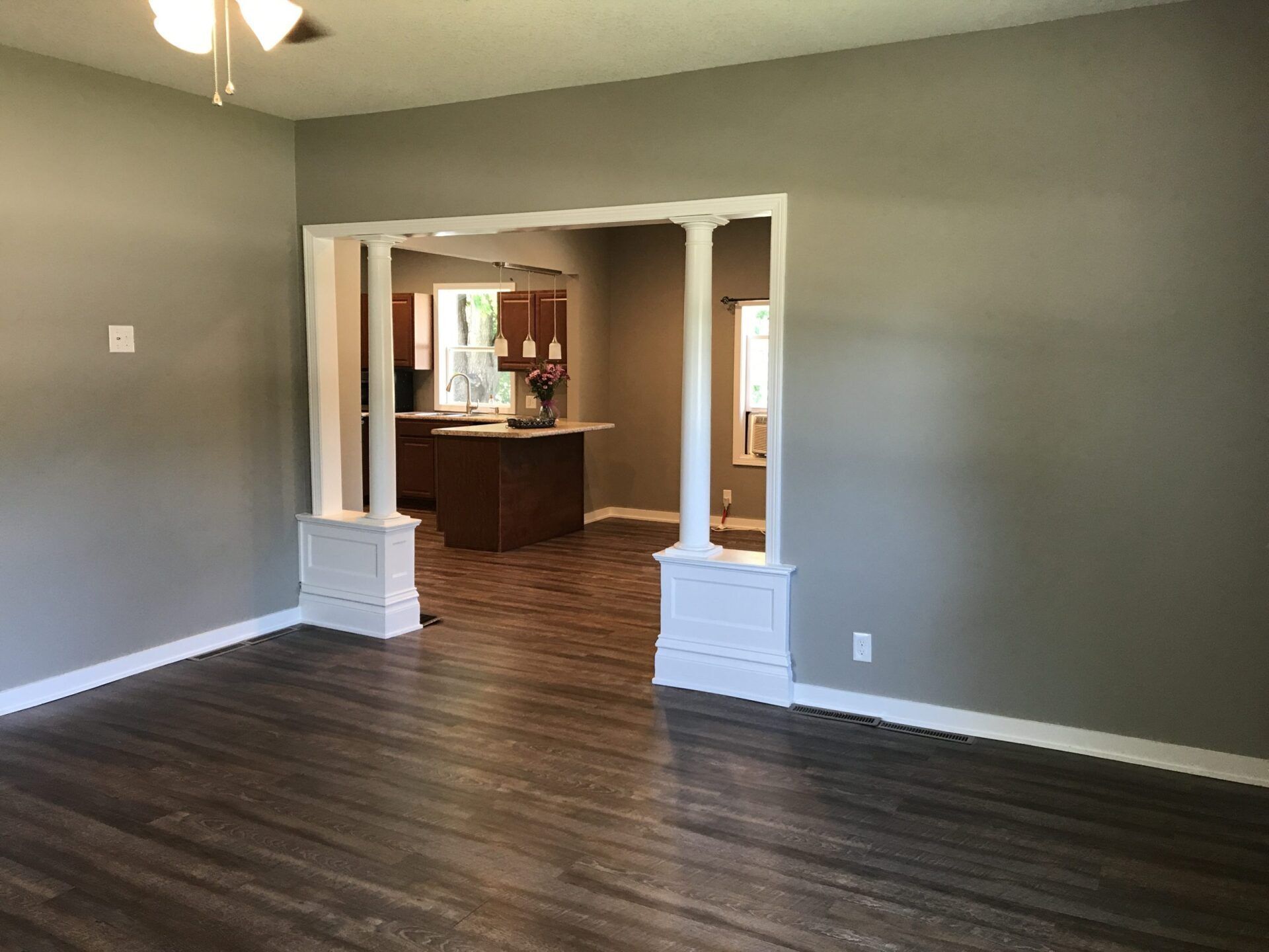 Large Empty House Space — New Sharon, IA — Lake Painting Large Empty House Space — New Sharon, IA — Lake Painting