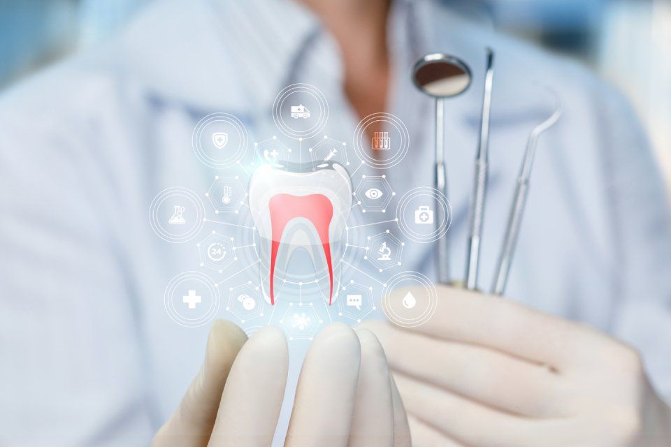 Graphics of a tooth