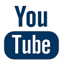 YouTube logo: White
