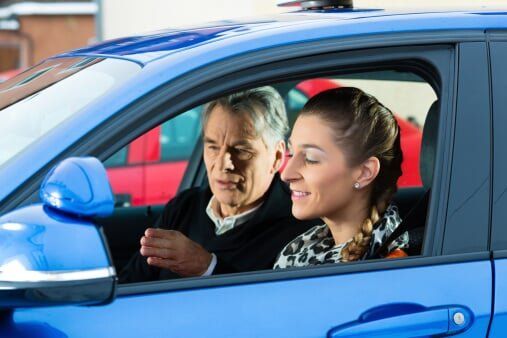 Instructor Directing Student — Driving Instruction in Mamaroneck, NY