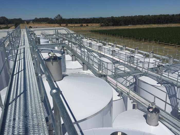 rows of tanks