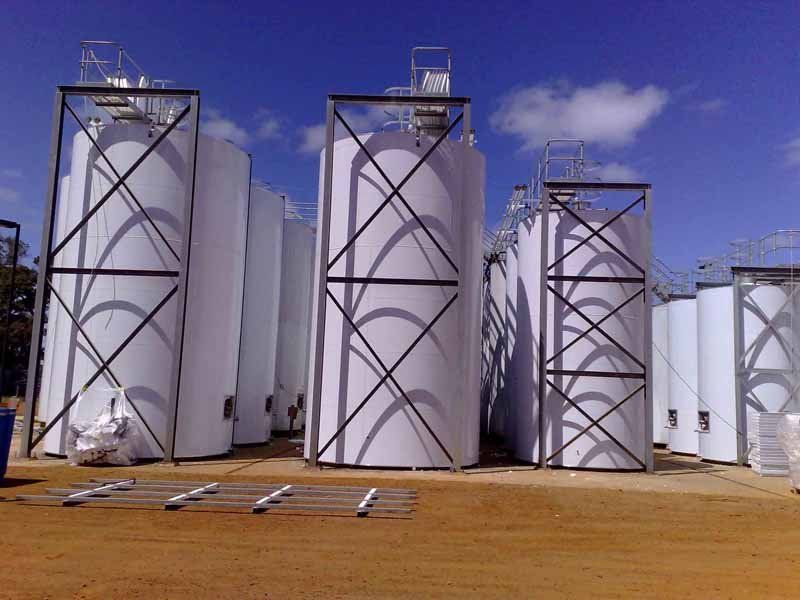 tanks outside