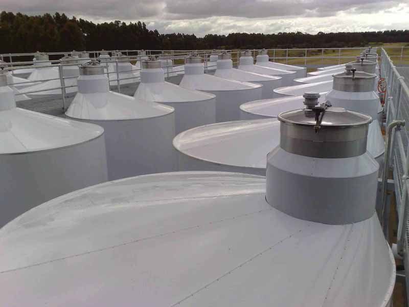 tops of tanks