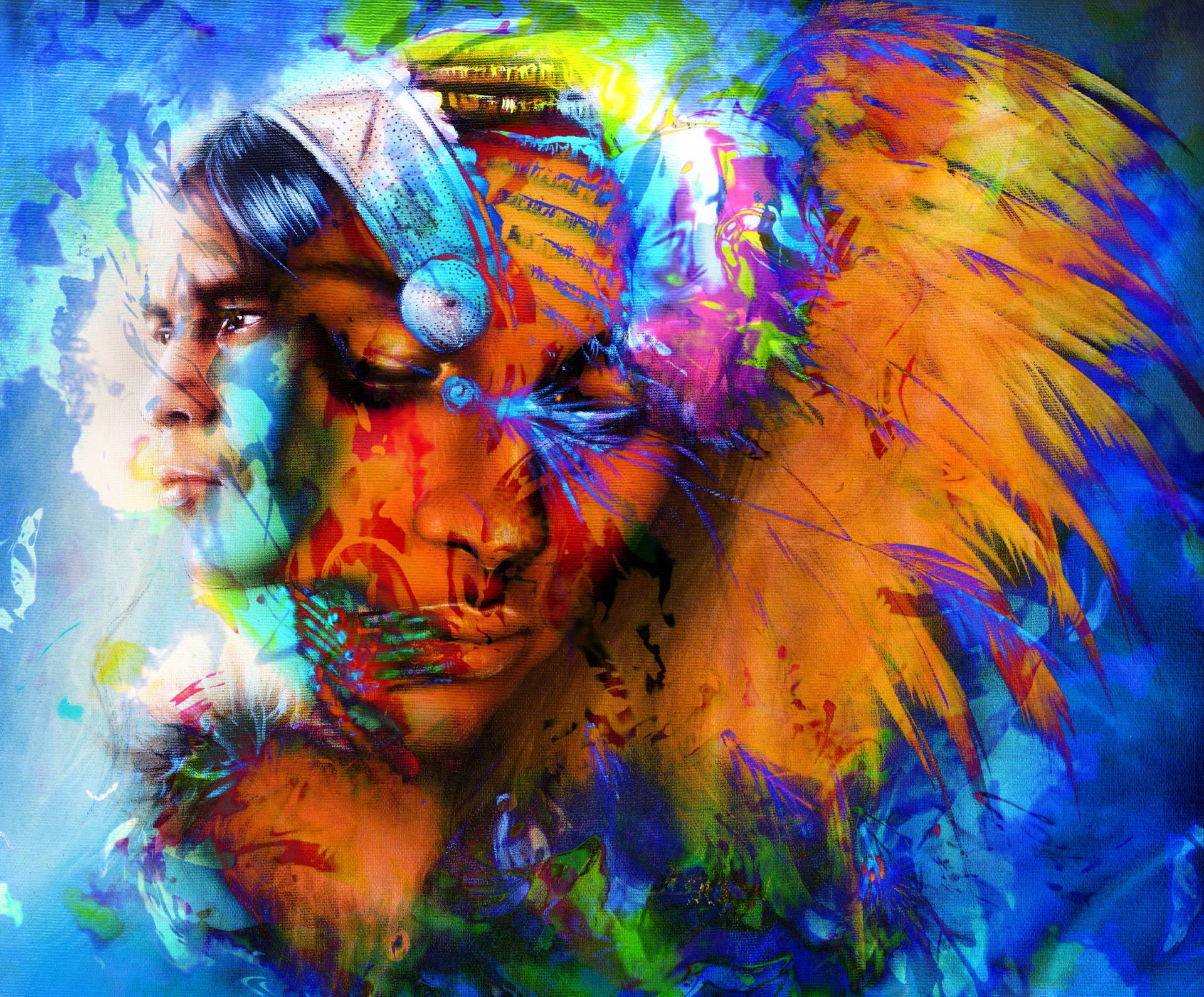 Quadro con donna