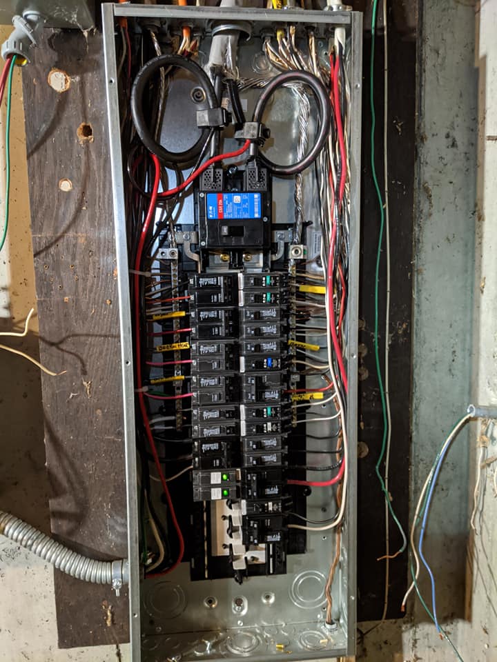 electrical service upgrade by B Town in Western MA