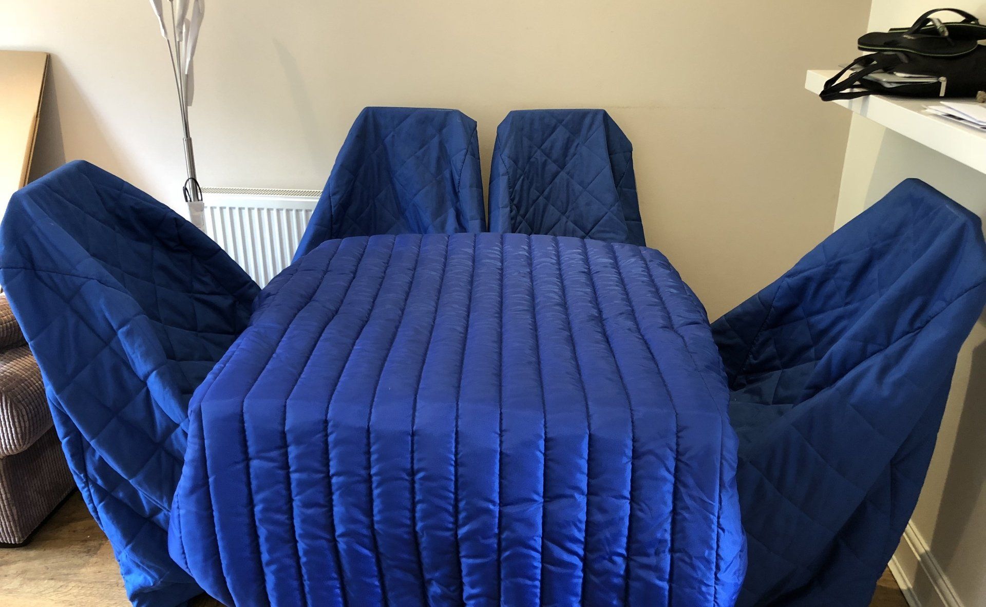 Dining chair protection covers removals
