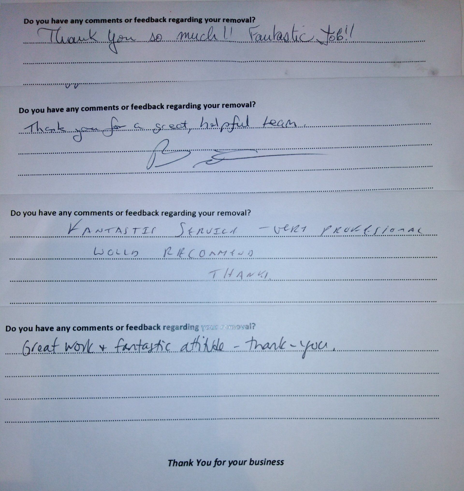 Removal Reviews