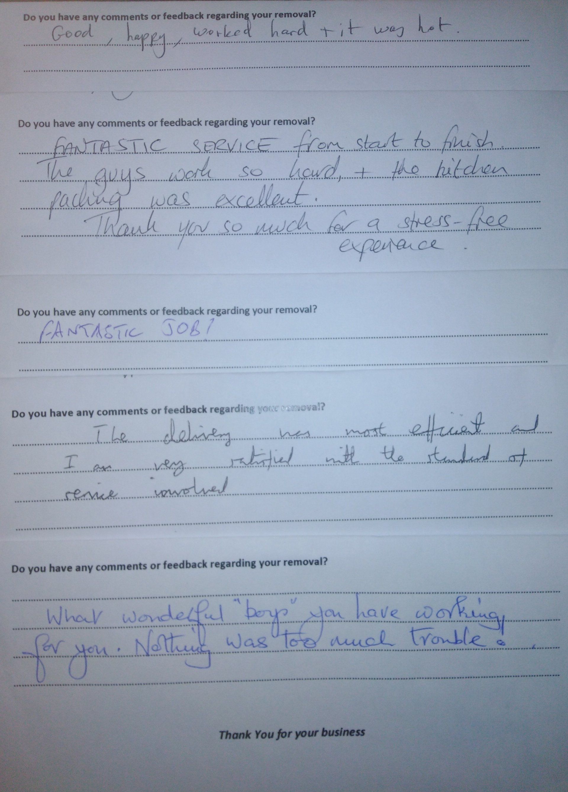 Removal reviews