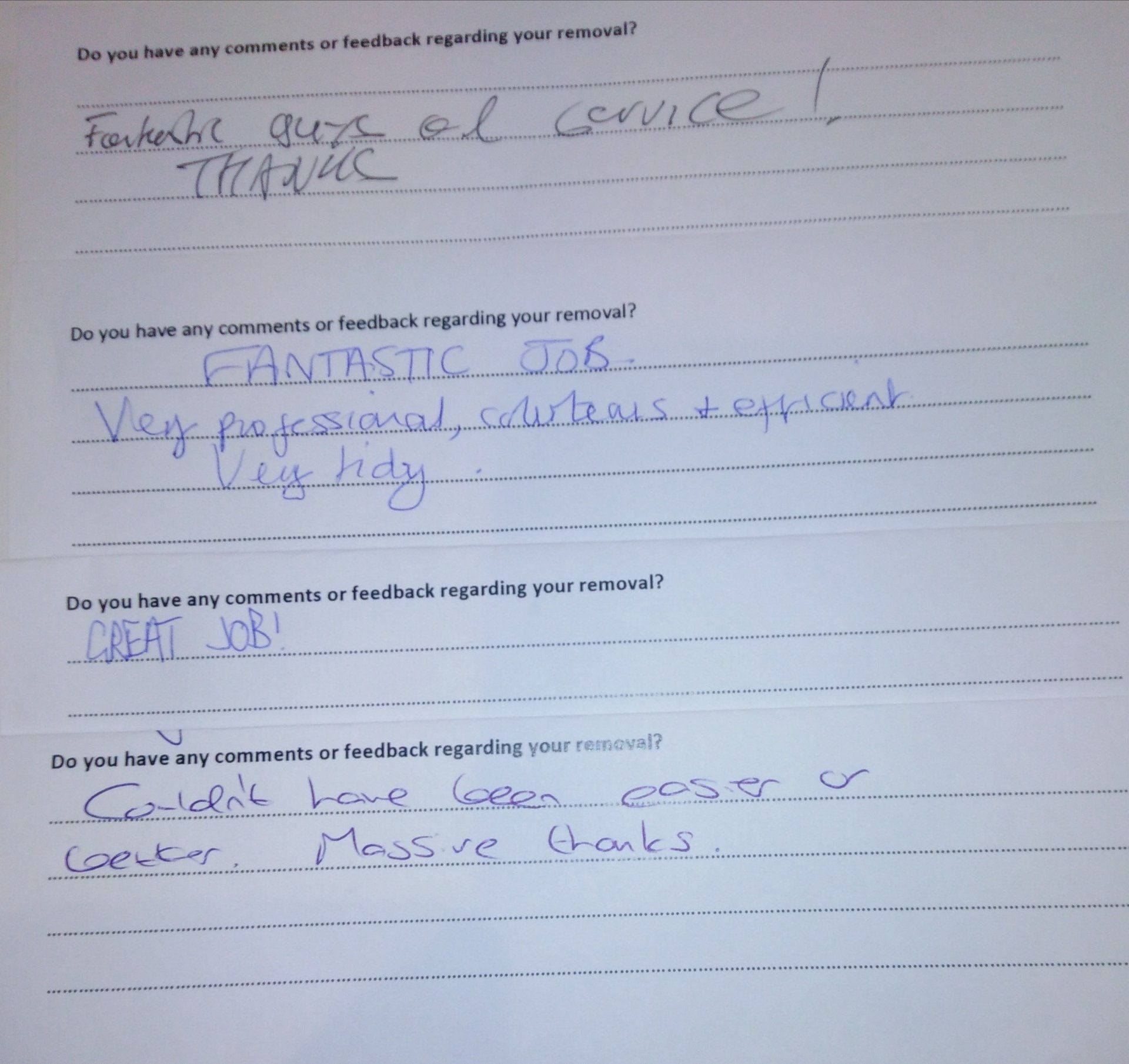 Removal Reviews