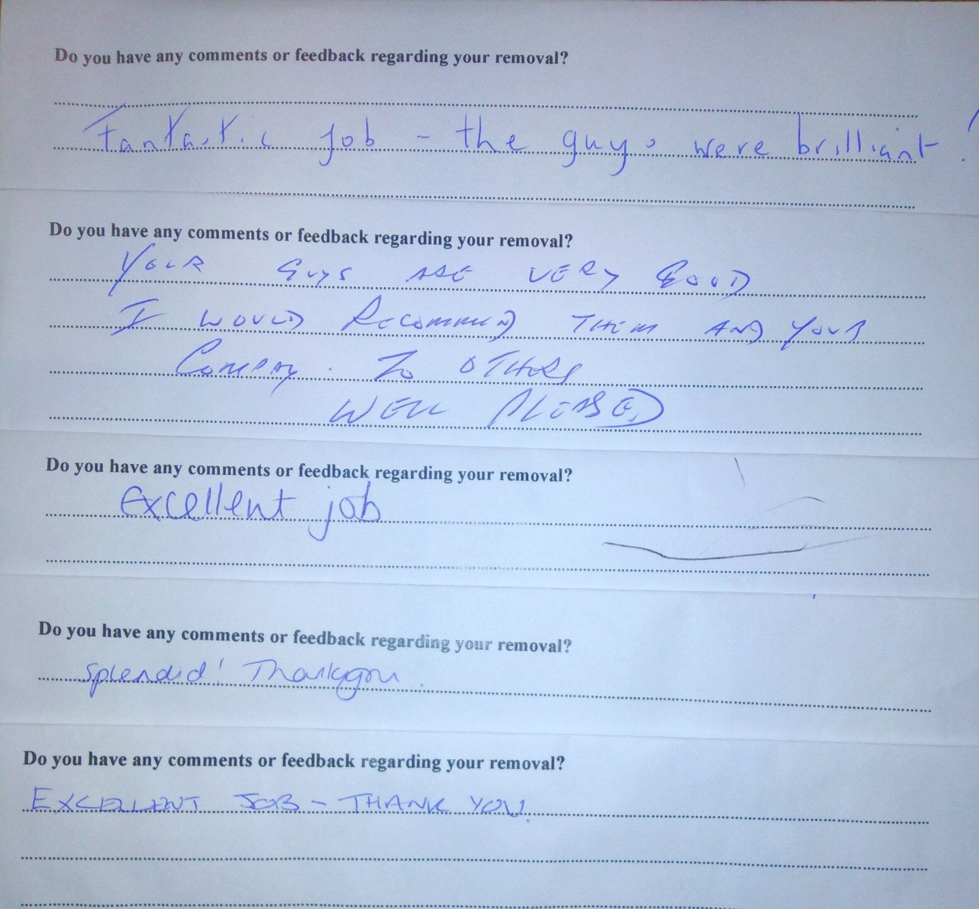 Removals review
