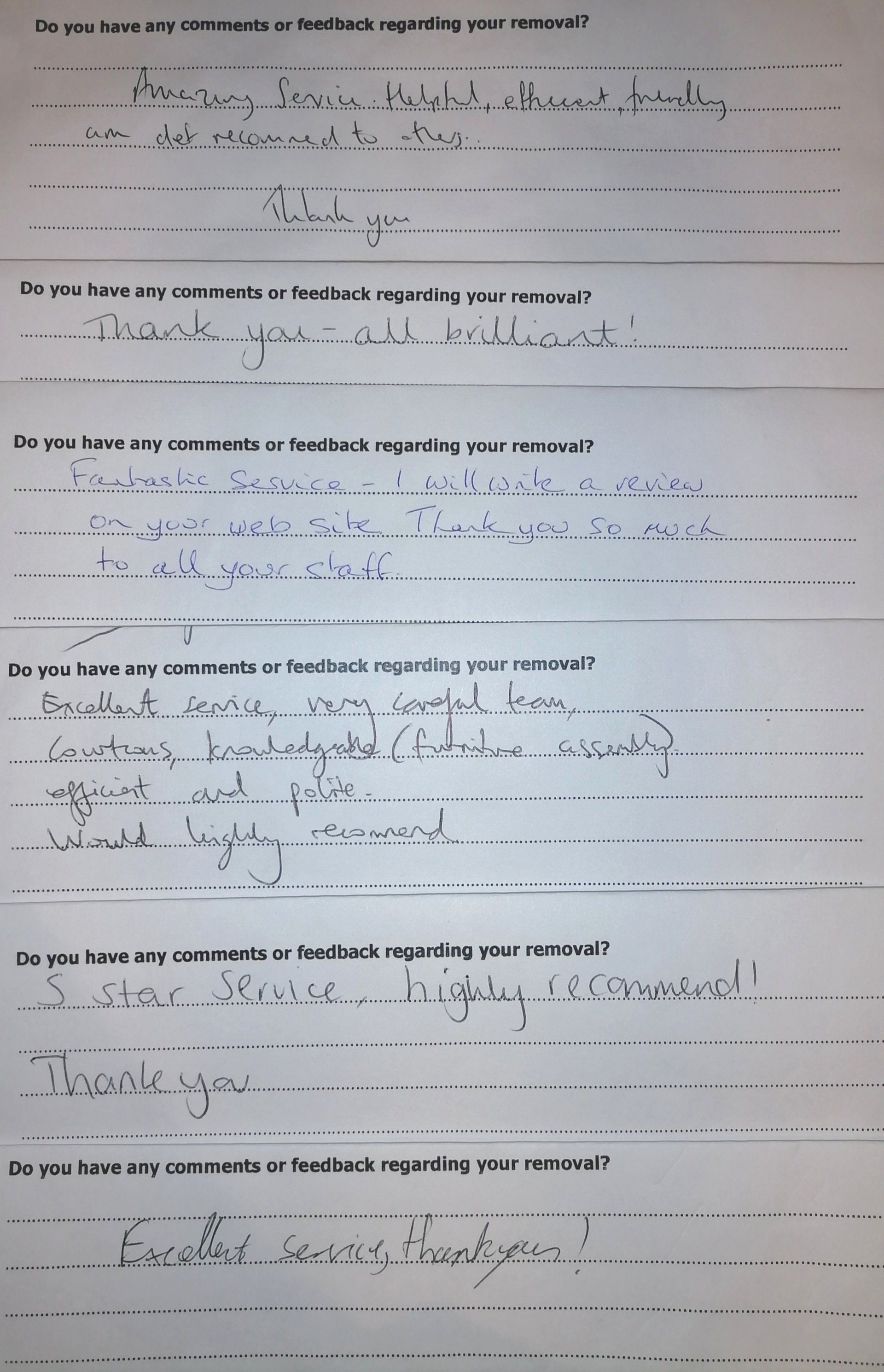 Removal reviews