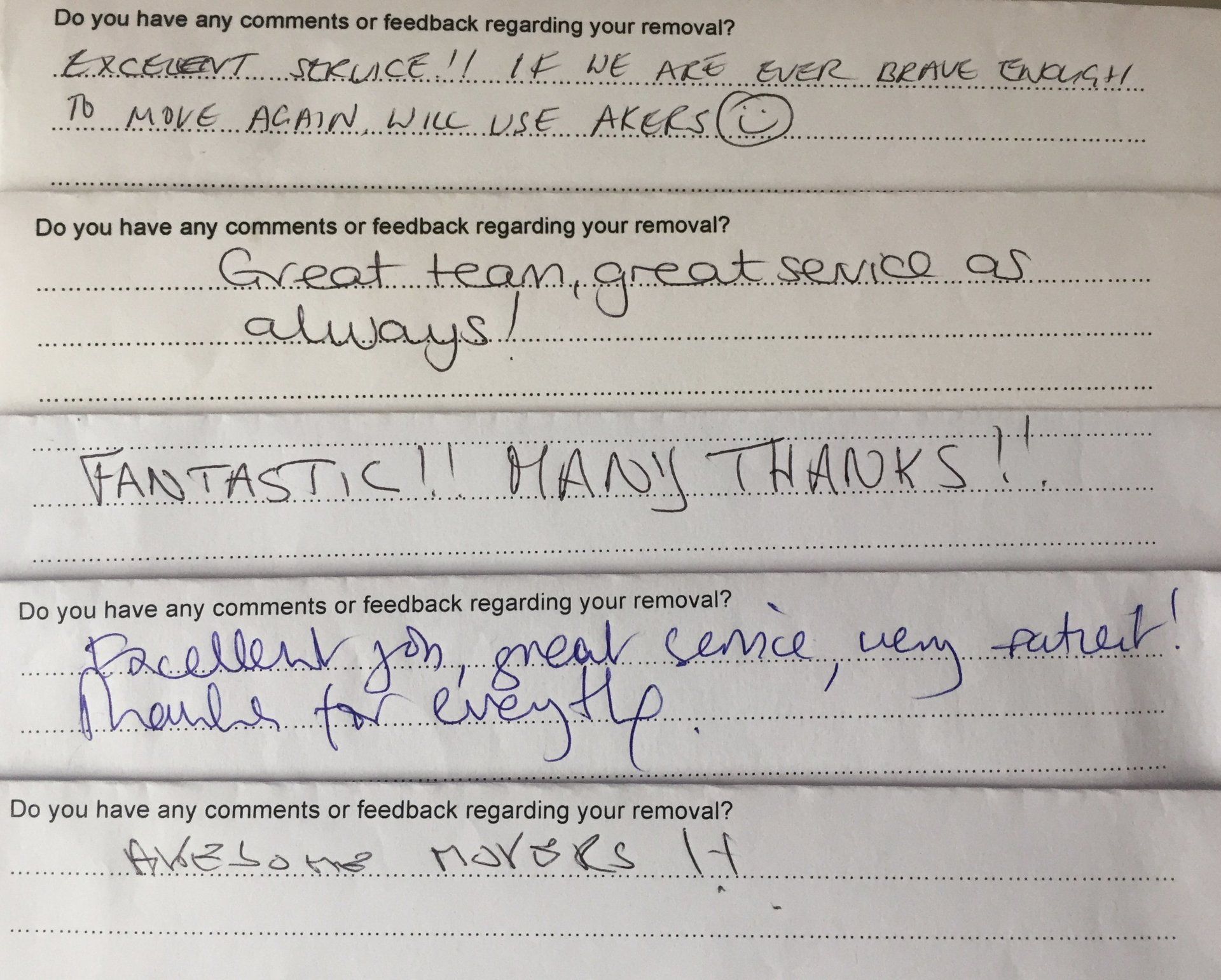 Removal reviews