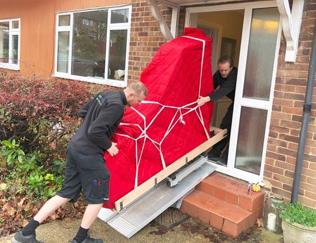 Padded grand piano