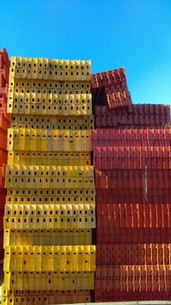 Red and Yellow Steel Racks Racks  - Shelving in North Hollywood, CA