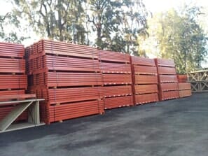 Unassembled Red Racks - Shelving in North Hollywood, CA