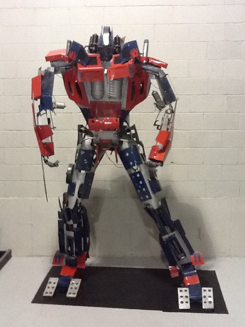 Red metal robot — Art Gallery in Staten Island, NY