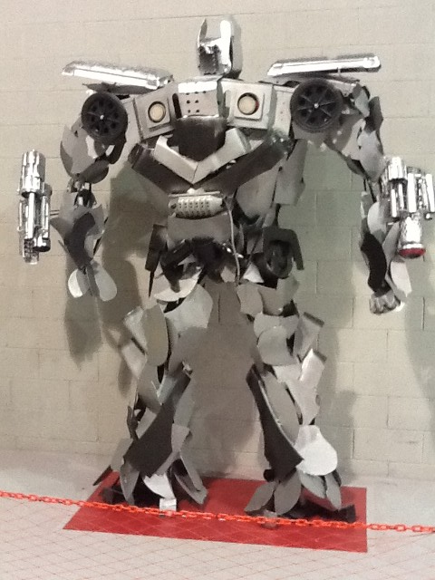 Silver metal robot — Art Gallery in Staten Island, NY