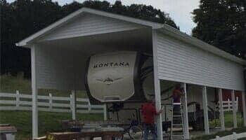 Placing Siding in the garage— Siding in Elizabethton, TN Placing Siding in the garage— Siding in Elizabethton, TN